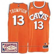 Maglia Cleveland Cavaliers Tristan Thompson NO 13 Throwback Arancione