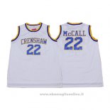 Maglia Crenshaw Quincy McCall NO 22 Bianco