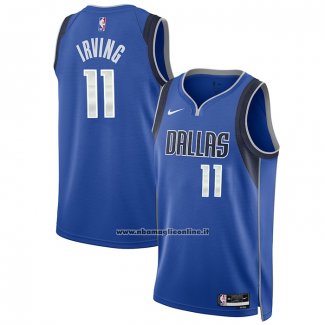Maglia Dallas Mavericks Kyrie Irving #11 Icon 2022-23 Blu