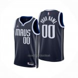 Maglia Dallas Mavericks Personalizzate Statement 2024-25 Blu