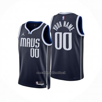 Maglia Dallas Mavericks Personalizzate Statement 2024-25 Blu