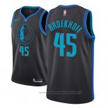 Maglia Dallas Mavericks Ryan Broekhoff NO 45 Citta 2018-19 Blu