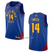 Maglia Denver Nuggets Ish Smith #14 Statement 2022-23 Blu