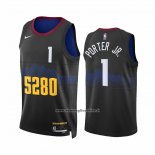 Maglia Denver Nuggets Michael Porter JR. #1 Citta 2023-24 Nero