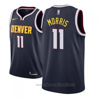 Maglia Denver Nuggets Monte Morris NO 11 Icon 2018-19 Blu