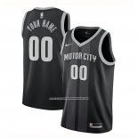 Maglia Detroit Pistons Personalizzate Citta 2018-19 Nero