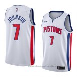 Maglia Detroit Pistons Stanley Johnson NO 7 Association 2018 Bianco