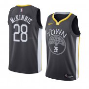 Maglia Golden State Warriors Alfonzo Mckinnie NO 28 Statement 2018 Nero