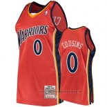 Maglia Golden State Warriors Demarcus Cousins NO 0 2009-10 Hardwood Classics Arancione