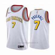 Maglia Golden State Warriors Eric Paschall NO 7 Hardwood Classics Bianco