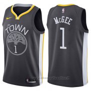 Maglia Golden State Warriors Javale Mcgee NO 1 The Town Statement 2017-18 Nero
