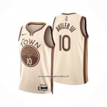 Maglia Golden State Warriors Jimmy Butler Iii No 10 Citta 2025-26 Crema