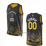 Maglia Golden State Warriors Jonathan Kuminga #00 Citta 2022-23 Nero