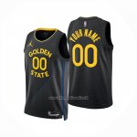 Maglia Golden State Warriors Personalizzate Statement 2024-25 Nero