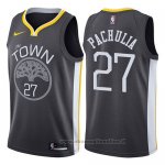 Maglia Golden State Warriors Zaza Pachulia NO 27 Statement 2017-18 Grigio