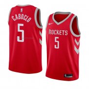 Maglia Houston Rockets Bruno Caboclo NO 5 Icon 2018 Rosso