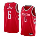 Maglia Houston Rockets Gary Clark NO 6 Icon 2018 Rosso
