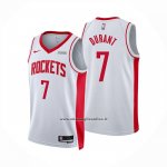Maglia Houston Rockets Kevin Durant No 7 Association 2025-26 Bianco