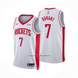Maglia Houston Rockets Kevin Durant No 7 Association 2025-26 Bianco