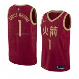 Maglia Houston Rockets Michael Carter-Williams NO 1 Citta 2018-19 Rosso