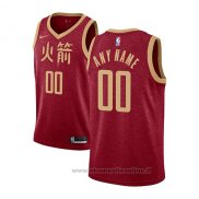 Maglia Houston Rockets Personalizzate Citta 2018-19 Rosso