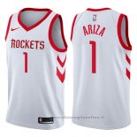 Maglia Houston Rockets Trevor Ariza NO 1 Swingman Association 2017-18 Bianco