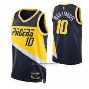 Maglia Indiana Pacers Brad Wanamaker #10 Citta 2021-22 Blu