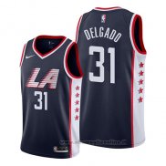 Maglia Los Angeles Clippers Angel Delgado NO 31 Citta 2019 Blu