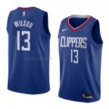 Maglia Los Angeles Clippers Jamil Wilson NO 13 Icon 2018 Blu