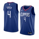 Maglia Los Angeles Clippers Jamychal Green NO 4 Icon 2018 Blu