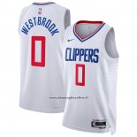 Maglia Los Angeles Clippers Russell Westbrook #0 Association 2022-23 Bianco