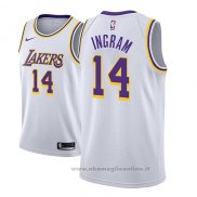 Maglia Los Angeles Lakers Brandon Ingram NO 14 Association 2018 Bianco