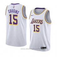 Maglia Los Angeles Lakers Demarcus Cousins NO 15 Association 2019-20 Bianco