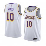 Maglia Los Angeles Lakers Jemerrio Jones NO 10 Association 2018-19 Bianco