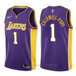 Maglia Los Angeles Lakers Kentavious Caldwell-Pope NO 1 Statement 2017-18 Viola