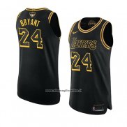 Maglia Los Angeles Lakers Kobe Bryant #24 Black Mamba Autentico Nero