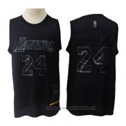 Maglia Los Angeles Lakers Kobe Bryant NO 24 MVP Nero