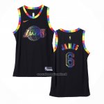 Maglia Los Angeles Lakers LeBron James #6 Fashion Royalty 2022-23 Nero