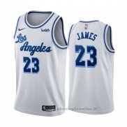 Maglia Los Angeles Lakers Lebron James NO 23 Classic 2019-20 Bianco