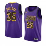 Maglia Los Angeles Lakers Reggie Bullock NO 35 Citta 2018-19 Viola