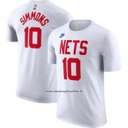 Maglia Manica Corta Brooklyn Nets Ben Simmons Classic 2022-23 Bianco