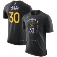 Maglia Manica Corta Golden State Warriors Stephen Curry Citta 2022-23 Nero