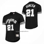 Maglia Manica Corta San Antonio Spurs Tim Duncan No 21 Nero