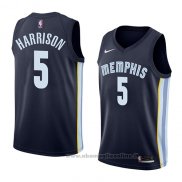 Maglia Memphis Grizzlies Andrew Harrison NO 5 Icon 2018 Blu