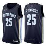 Maglia Memphis Grizzlies Chandler Parsons NO 25 Icon 2017-18 Blu