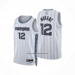 Maglia Memphis Grizzlies Ja Morant No 12 Citta 2025-26 Bianco