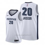 Maglia Memphis Grizzlies Josh Jackson NO 20 Association Bianco