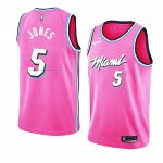 Maglia Miami Heat Derrick Jones NO 5 Earned 2018-19 Rosa