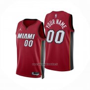 Maglia Miami Heat Personalizzate Statement 2024-25 Rosso