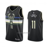 Maglia Milwaukee Bucks Brook Lopez #11 Statement 2020-21 Nero